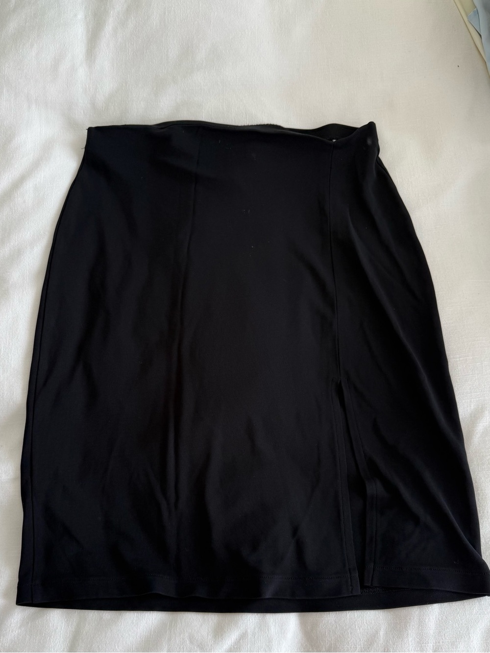 DKNY Black Slit Skirt